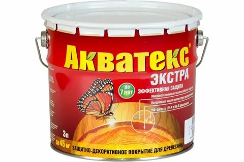 Краска по дереву акватекс для наружных