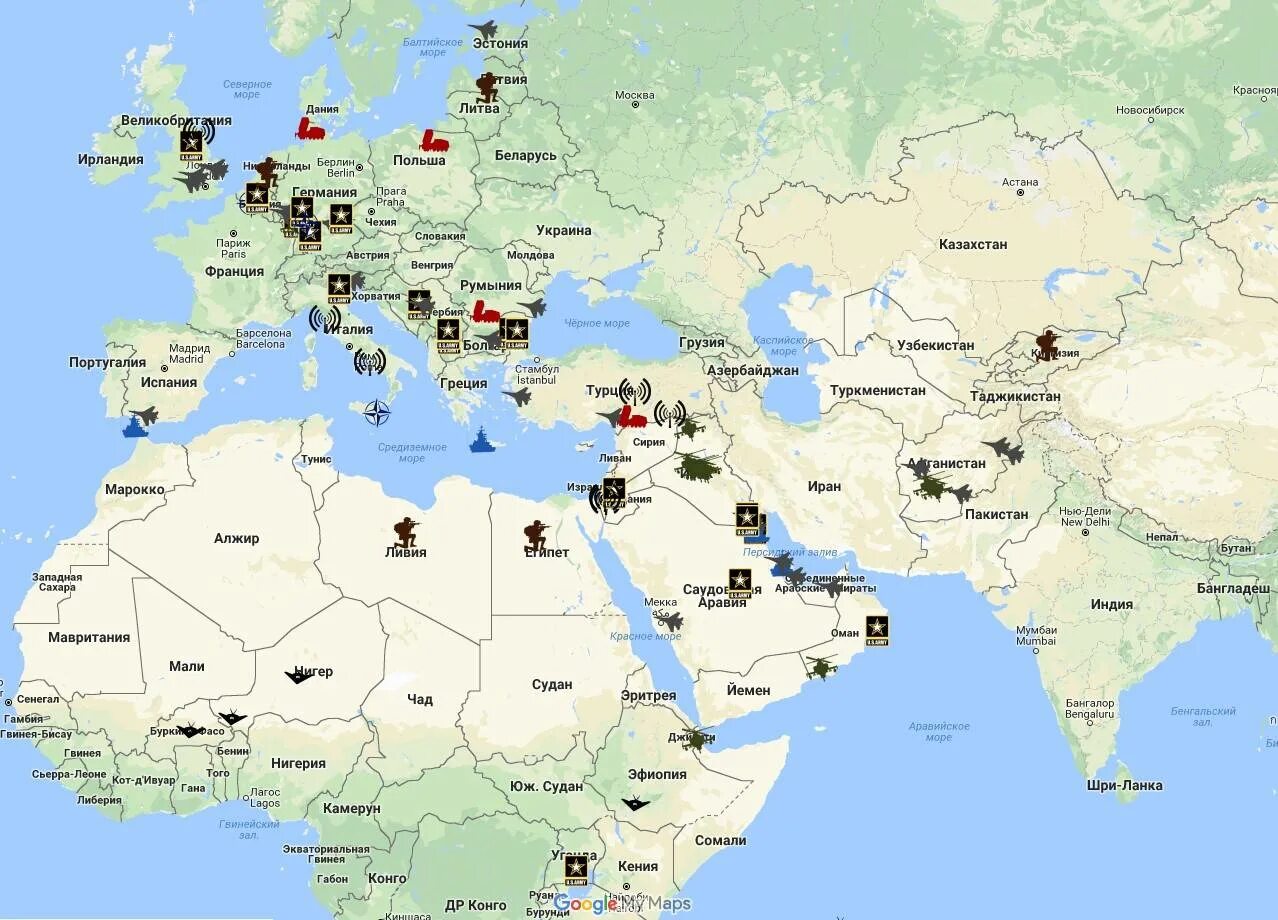 Карта расположения баз НАТО. Военные базы НАТО В Европе на карте. Базы НАТО В мире карта 2022. Карта американских военных баз вокруг России на карте.