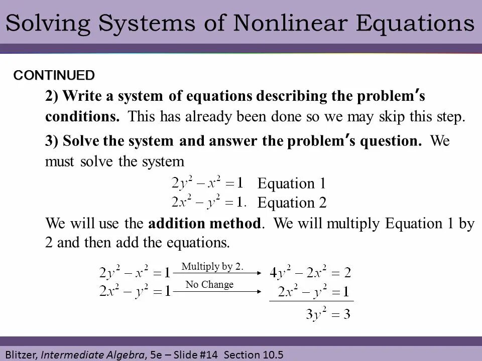 Nonlinear equation. Nonlinear partial Differential equation. Integral equations. One solution in equation System.