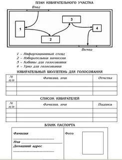 Схема границ избирательного участка
