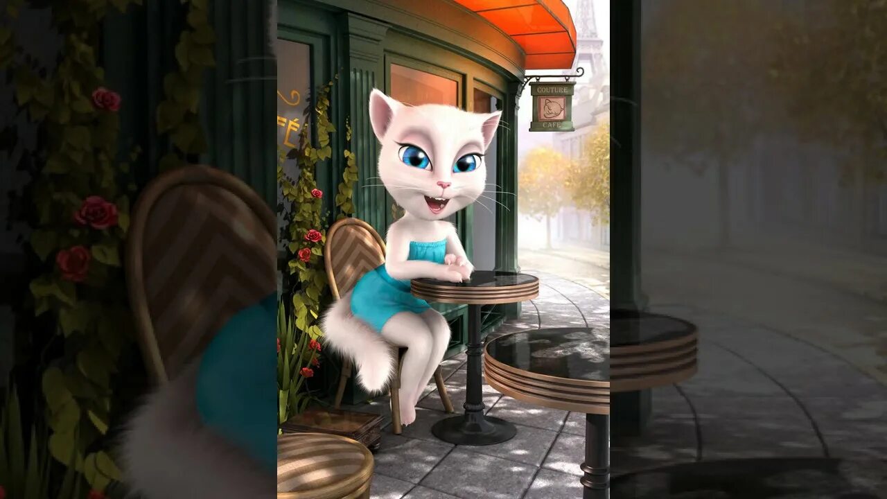 Игра страшную анжелу. Talking Angela. Анджела 2012. Talking Angela 2014. Анджела в Париже.