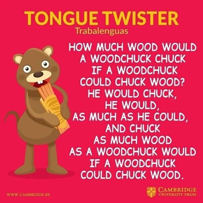 Скороговорка Woodchuck Chuck. How much would a Woodchuck Chuck. Tongue Twisters. Скороговорка на английском how much Wood.