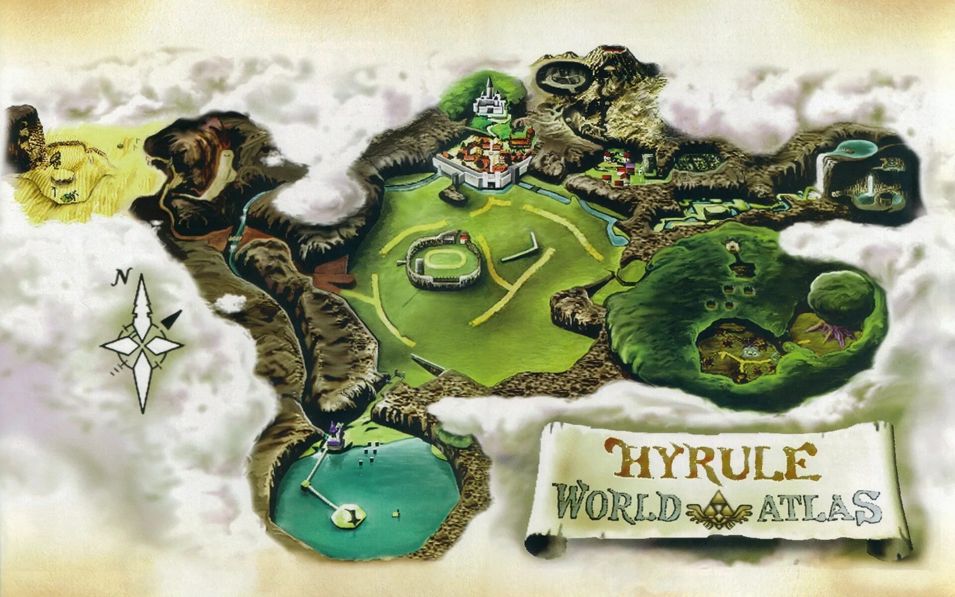Карта Legend of Zelda Ocarina. Legend of Zelda Ocarina of time карта. Hyrule Map Ocarina of time. Карта Хайрулла Ocarina of time.