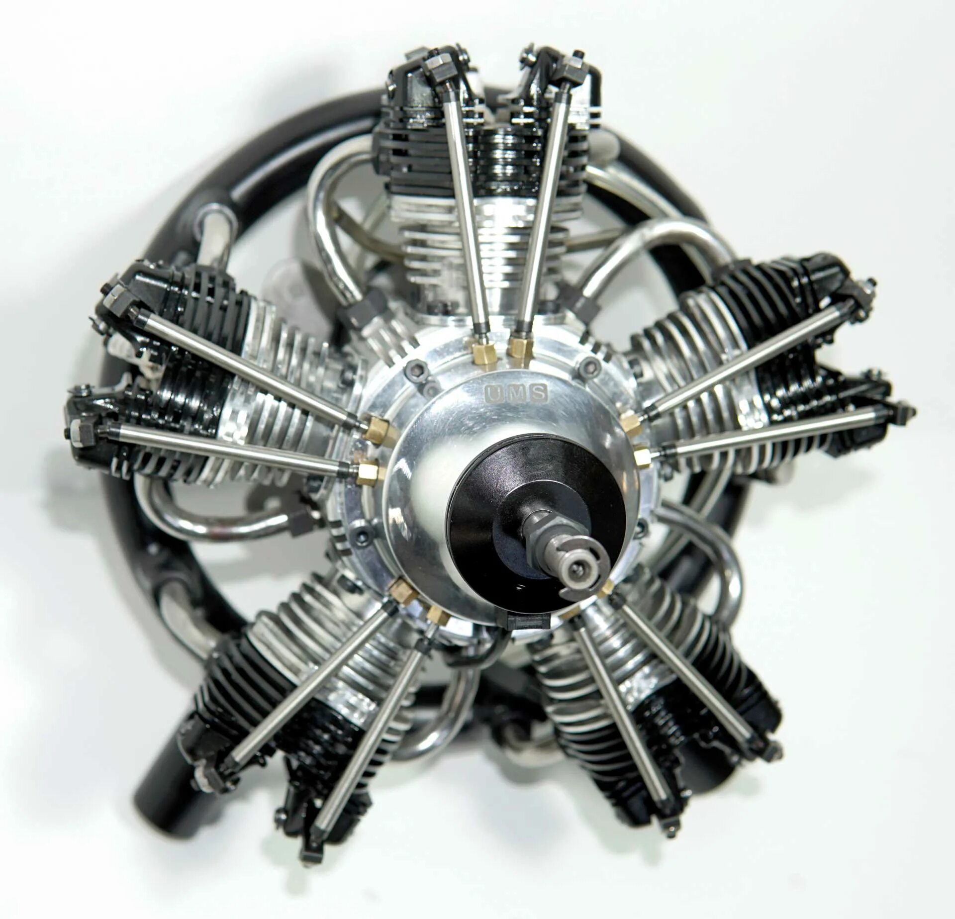 Radial engine. Ums 5-55 radial engine. двухтактный звездообразный двигатель. звездообразный двигатель. 2 рядный звездообразный двигатель.
