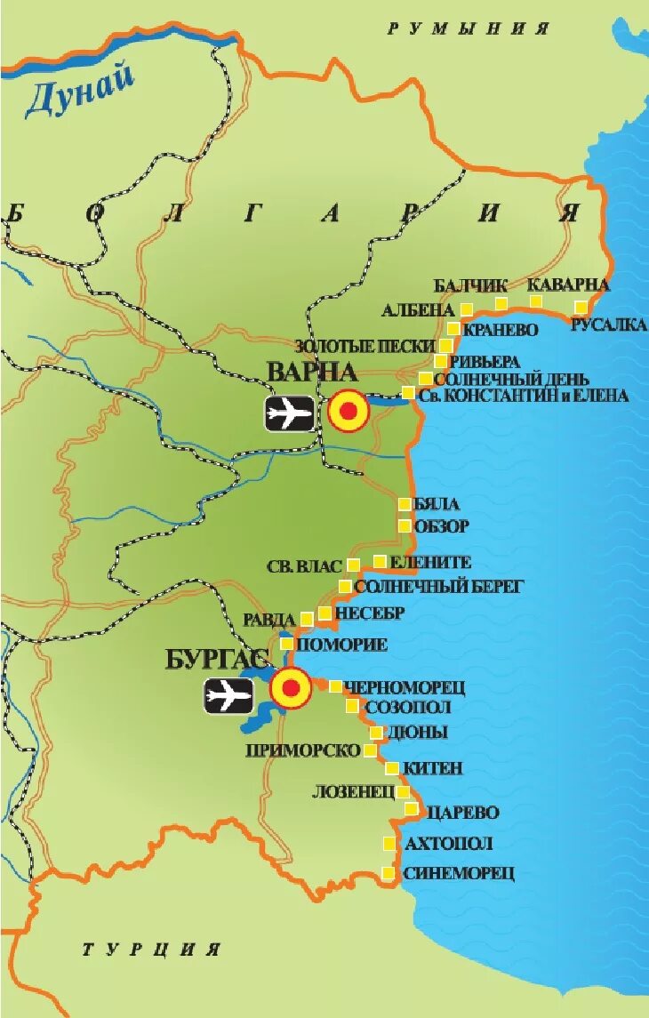 Город созополь на карте болгарии. Болгария карта побережья. Курорты болгарии на карте. Болгария на карте европы с курортами. Карта болгарии с городами.