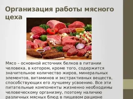 Минеральные вещества мяса