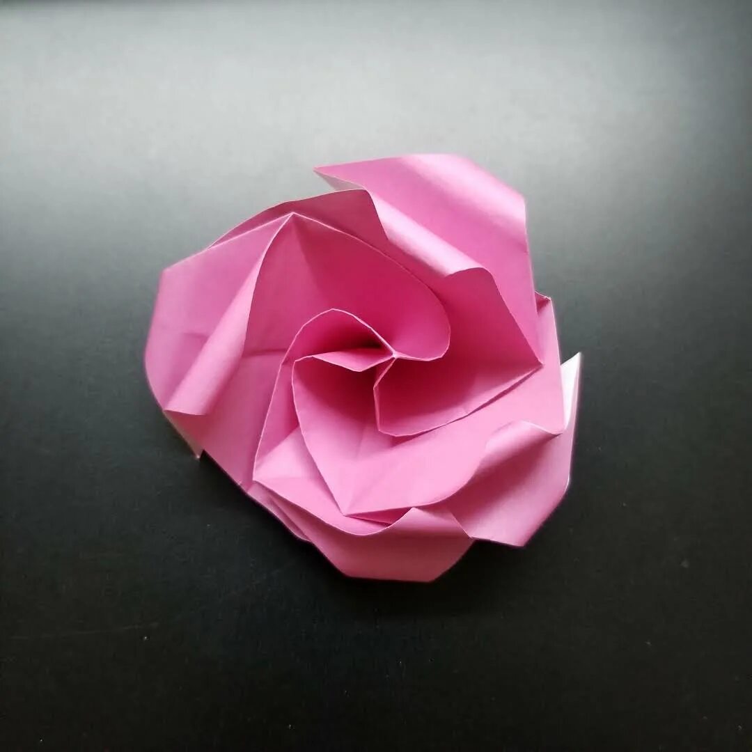 Цветок из бумаги без клея.