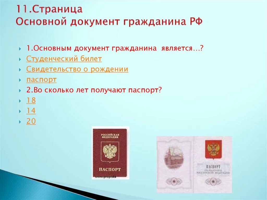 Гражданин рф может быть выдан. Основные документы гражданина.