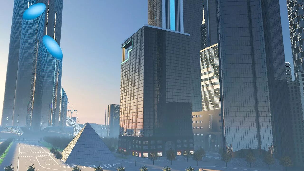 Big realistic. Альянс big city. cinema 4d architecture. big city model.