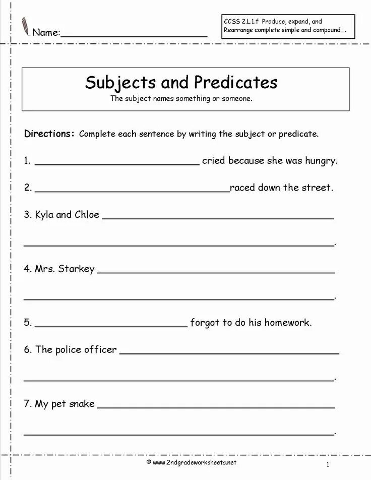 Object predicate. Subject and predicate. complete subject задания. complex subject worksheets. subject and predicate worksheet.