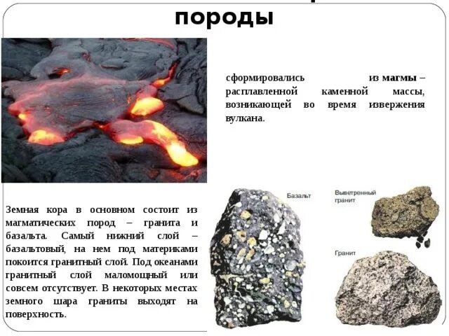 Горные породы из расплавленной магмы. Горные породы образовавшиеся из расплавленной магмы. Порода из магмы. Базальт магматическая порода.