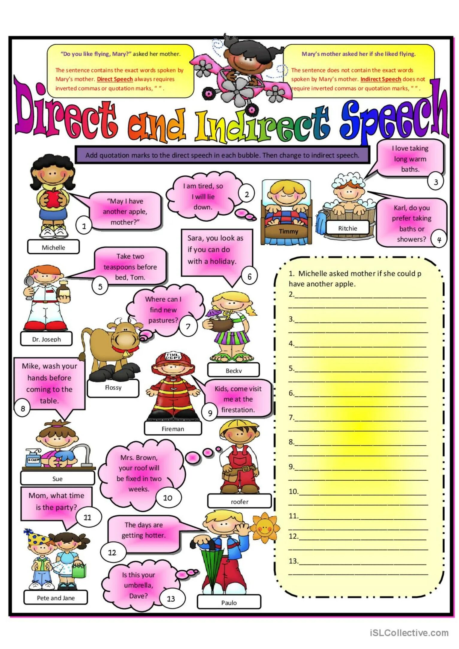 Косвенная речь в английском Worksheets. Reported Speech в английском языке Worksheets. Reported Speech задания. Косвенная речь в английском упражнения Worksheets.