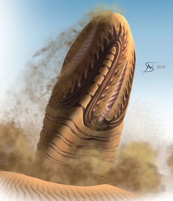 Черви в пустыне. Шай Хулуд из дюны. Песчаный червь Дюна.