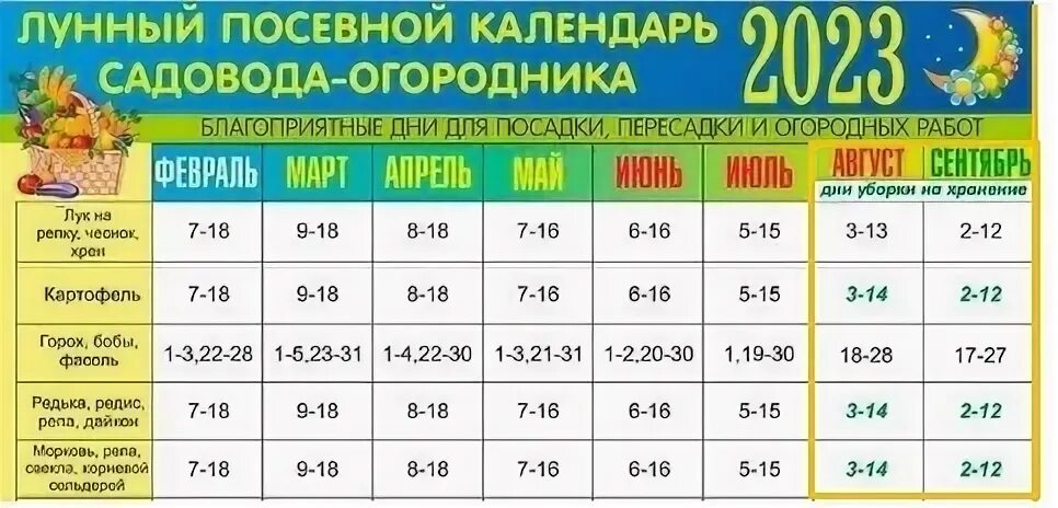 Лунный календарь для посева огурцов