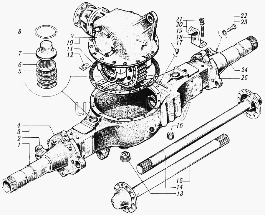 Задний мост краз. Задний мост краз 255. Мост средний краз 6437. Ступица среднего моста краз 65055. Задний мост краз 255.