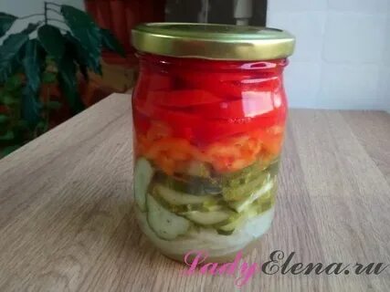 Салат на зиму из огурцов сладкого перца