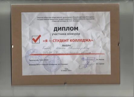 Дипломная работа студента