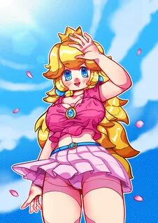 Princess Peach Fan Art Mario Bros game Digital Art Character design Procrea...
