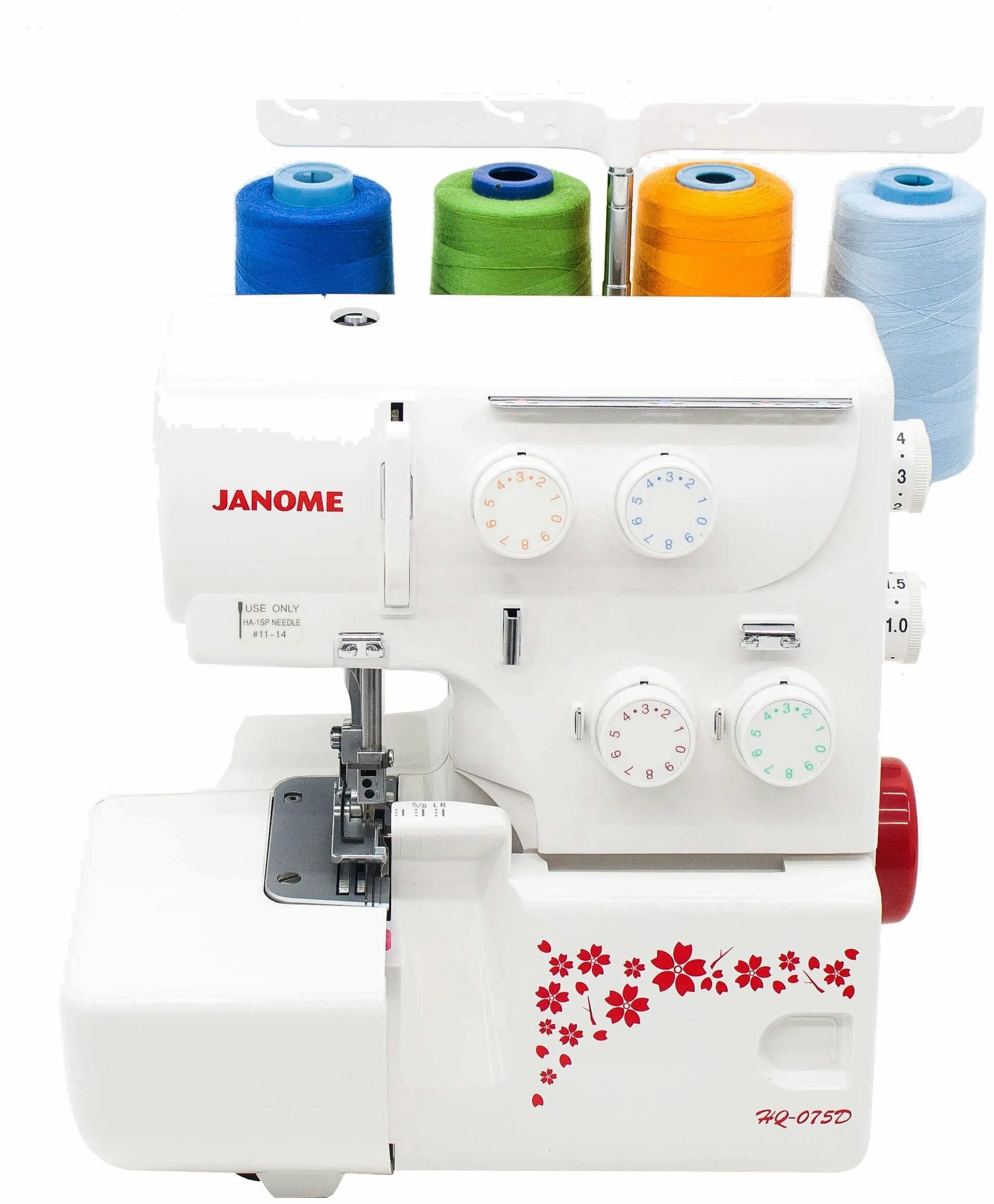 Оверлоки для дома отзывы. Janome оверлок Janome hq 075d. Джаноме 075d оверлок. Комплектация оверлок Janome hq-075d. Оверлок Janome hq 082wd.