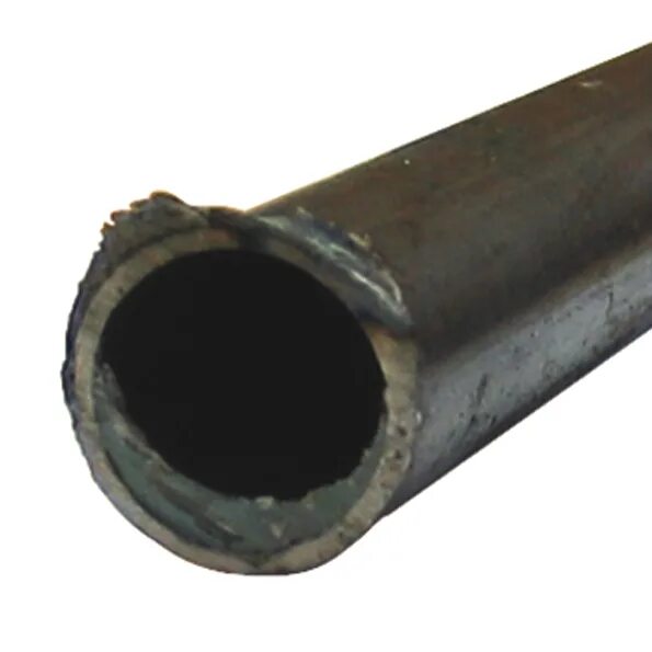 Торец трубы. Труба без фаски. Отклонение плоскости реза от угольника. Зачистка торцов труб на 50мм. Запаковка торцов труб.