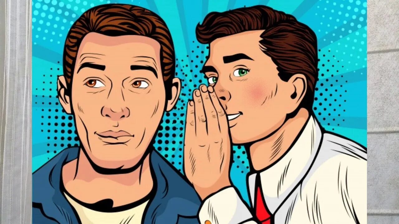 Man whispering
