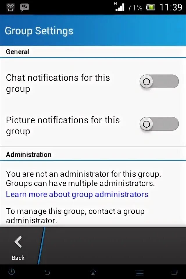 Group setting. Group setting