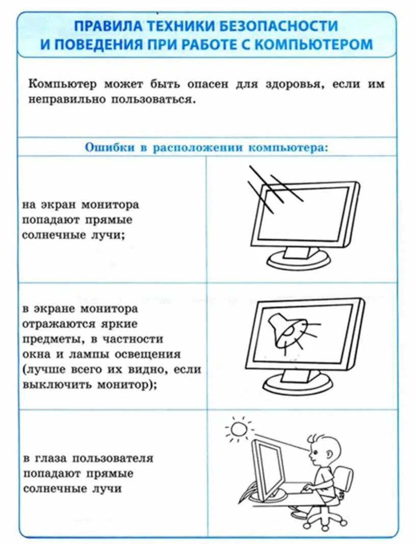 Правила при Сю работе с компьютером. Техника безопасности с компьютером. Правила безопасности с компьютером для детей. Правила работы за компьютером для детей. Правила за компьютером для детей