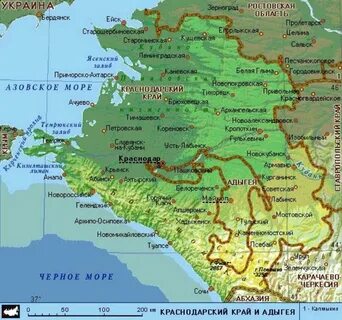 Карта краснодарского края 23