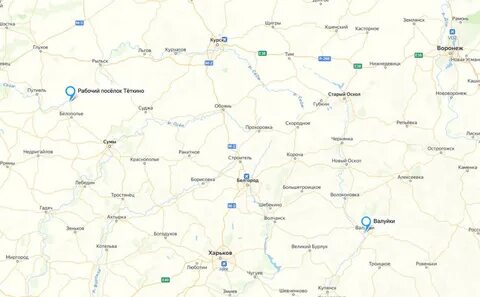Грайворон белгородская на карте граница с украиной