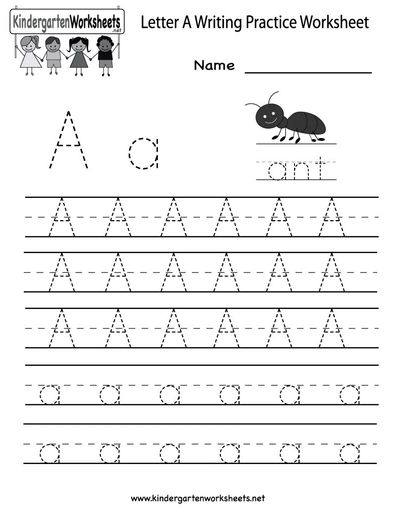 Write a b c