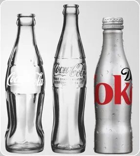 Стеклянная бутылка колы