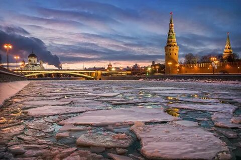 Лед на москве реке