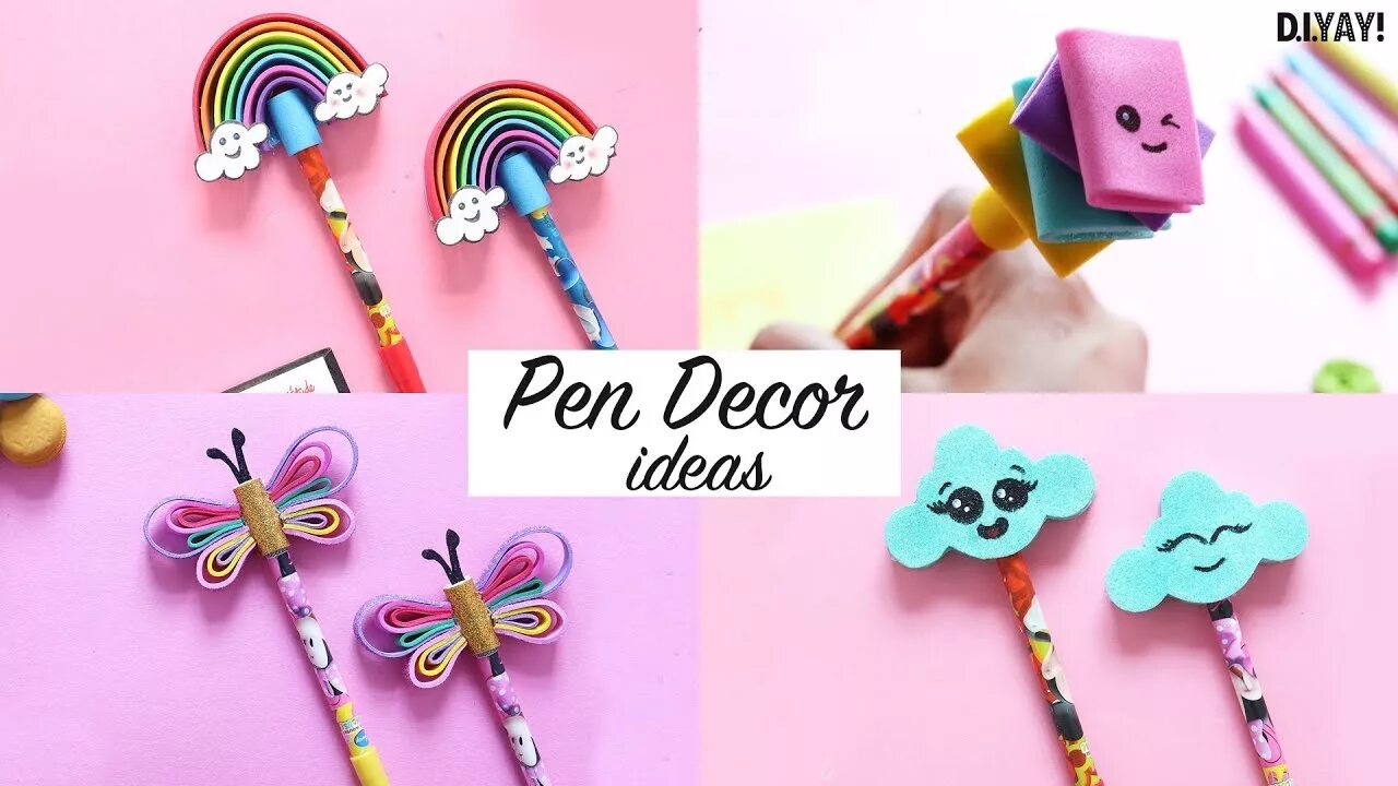 Diy ручка. Вско канцелярия ручки. Color pen. Ручка с украшением. Diy ручка.