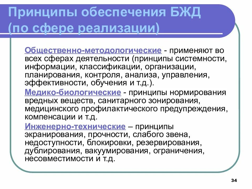 Технические принципы безопасности. Принципы обеспечения безопасности жизнедеятельности. Принципы обеспечения БЖД. Принципы обеспечения безопасности БЖД. Организационные принципы БЖД.