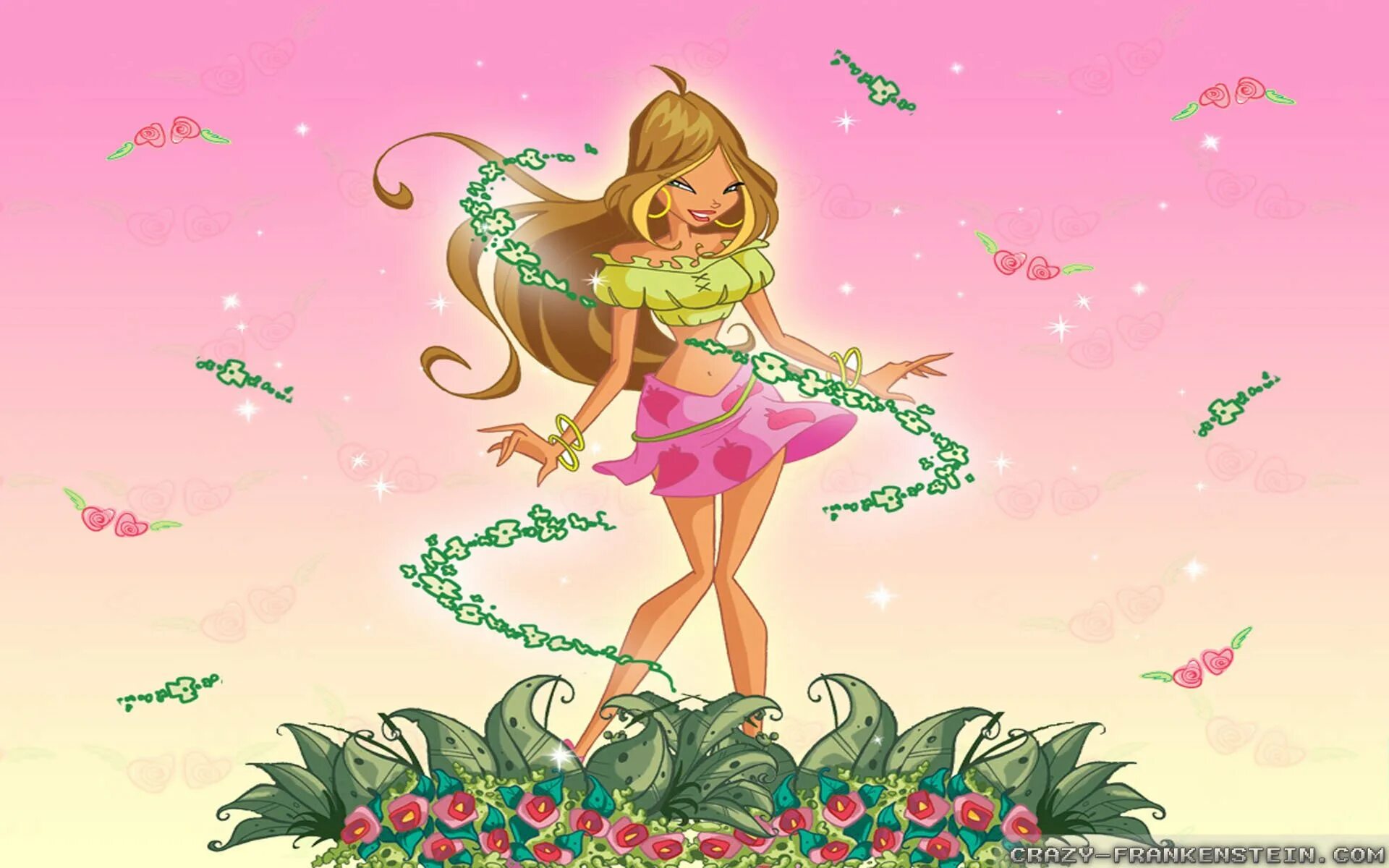 Красивые обои для лета для девочек. Winx Flora. Флора Магика. Флора Винкс 10. Флора из Винкс Дата рождения.