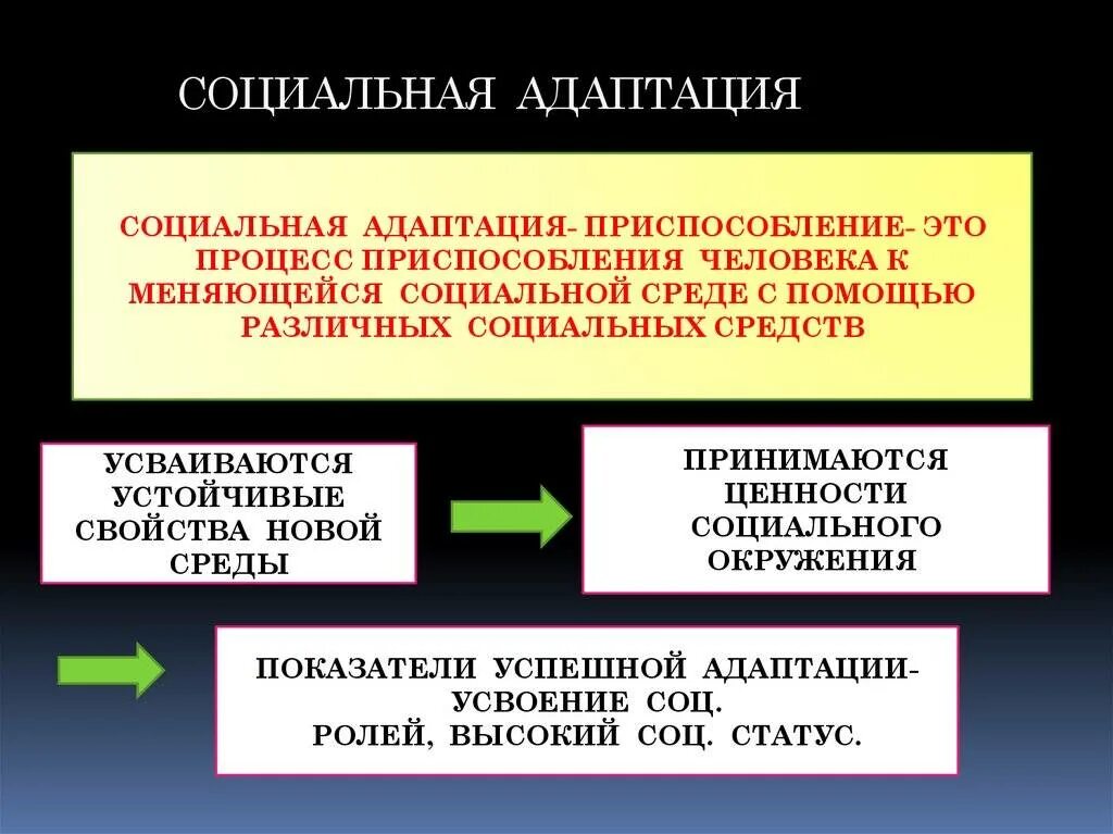 Характеристика социальная адаптация. Понятие социальной адаптации. Социальная адаптация. Процесс социальной адаптации. Виды социально-психологической адаптации.