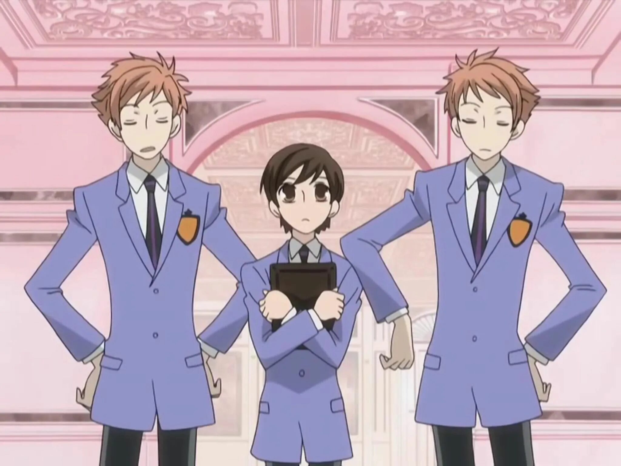 Ouran host. Клуб свиданий старшей школы Оран. Хикару Хитайчин и Харухи.