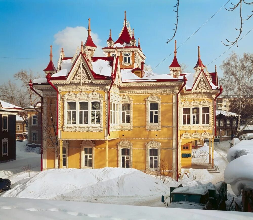 красноармейская 68 томск. домашний томск. дом с жар птицами томск. домашний томск. деревянный купеческий дом томск.