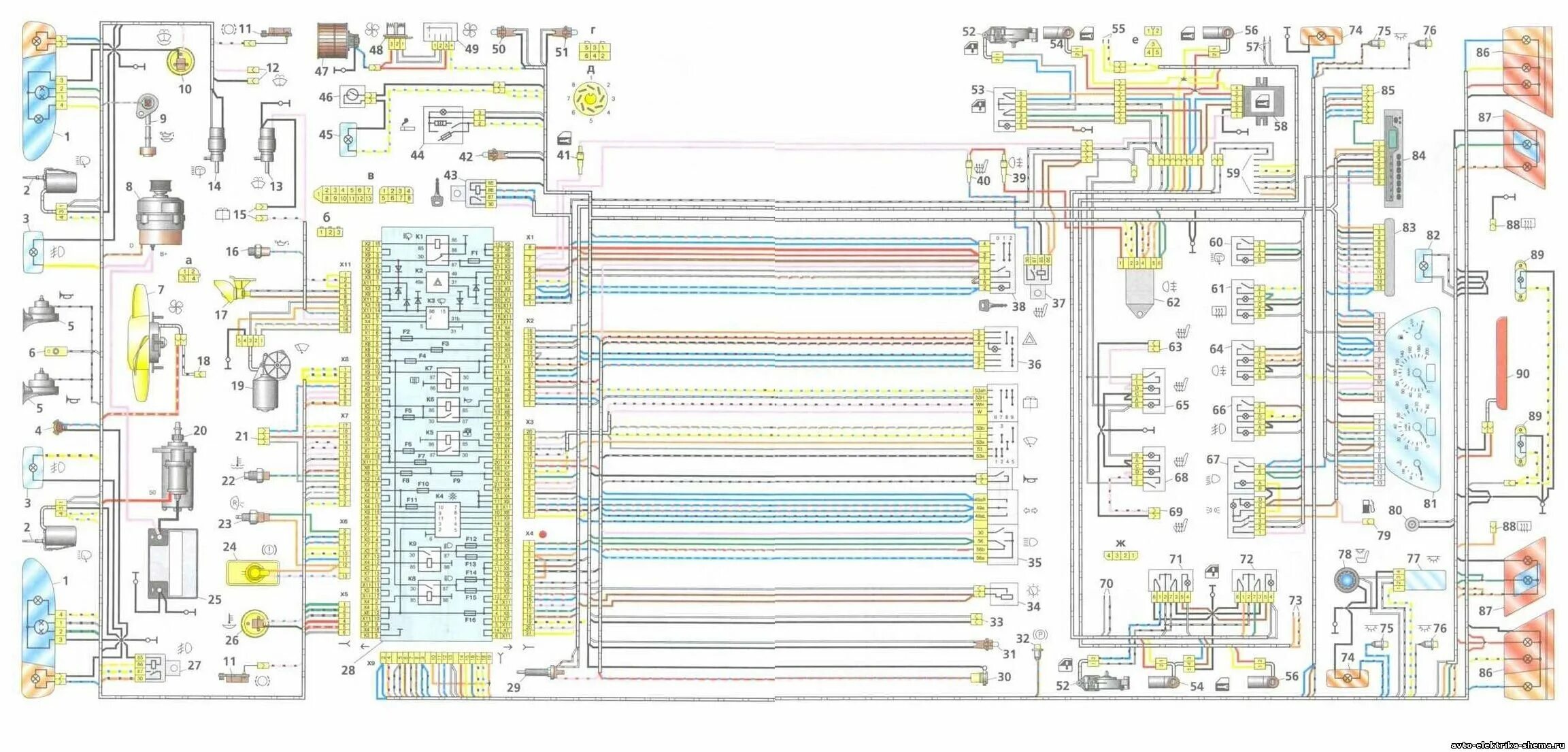 Электропроводка ваз 2114