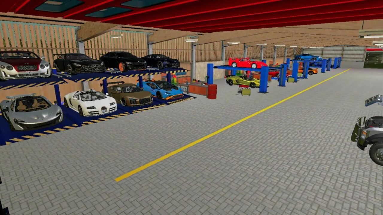 Cpm garage мод. Игра my garage v8. мод парковка для фс 19. farming simulator 19 стоянка машин. гараж для фс 22.