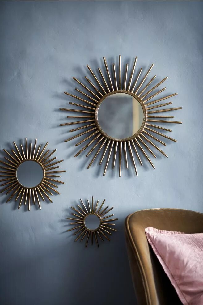 "Sunburst" Mirrors - Horchow Mirror wall bedroom, Sunburst mirror, Mirror wall d