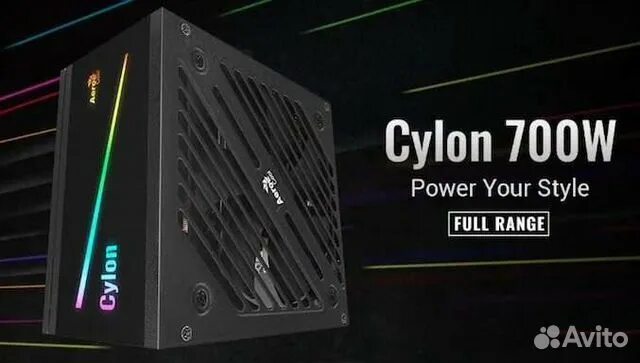 Блок питания Aerocool ATX 500W CYLON 500 80+ (24+4+4pin) APFC 120mm fan color 5x