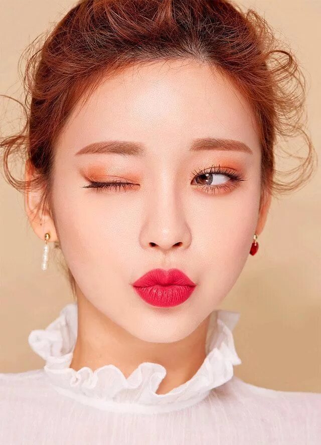 Korean Make Up Look #Akiwarinda Korean makeup tips, Beauty makeup tips, Korean b
