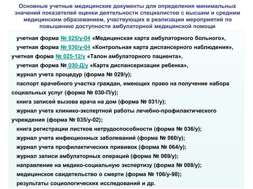 Документы мед организации. Основные формы медицинской документации. Учетные формы медицинской документации. Основные учетные медицинские документы. Мед документация.