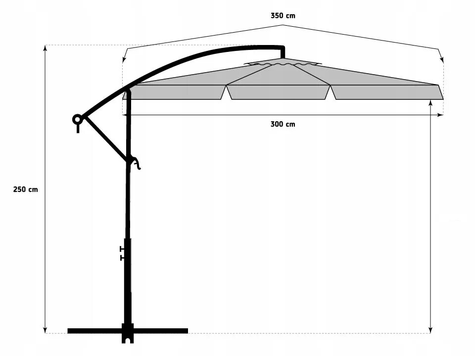 Размеры зонтиков. Зонт садовый FUNFIT 300cm Grey (1621). Зонт садовый FUNFIT 300cm Beige (81). Зонт с боковой опорой 3х3м семейство ревит. Зонт навес 3х3.