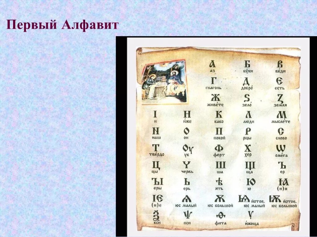 Создание первого алфавита египет. История азбуки. Изображение первого алфавита. Первая русская письменность. Первая Азбука на Руси.