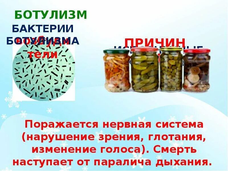 Какие продукты чаще приводят к ботулизму