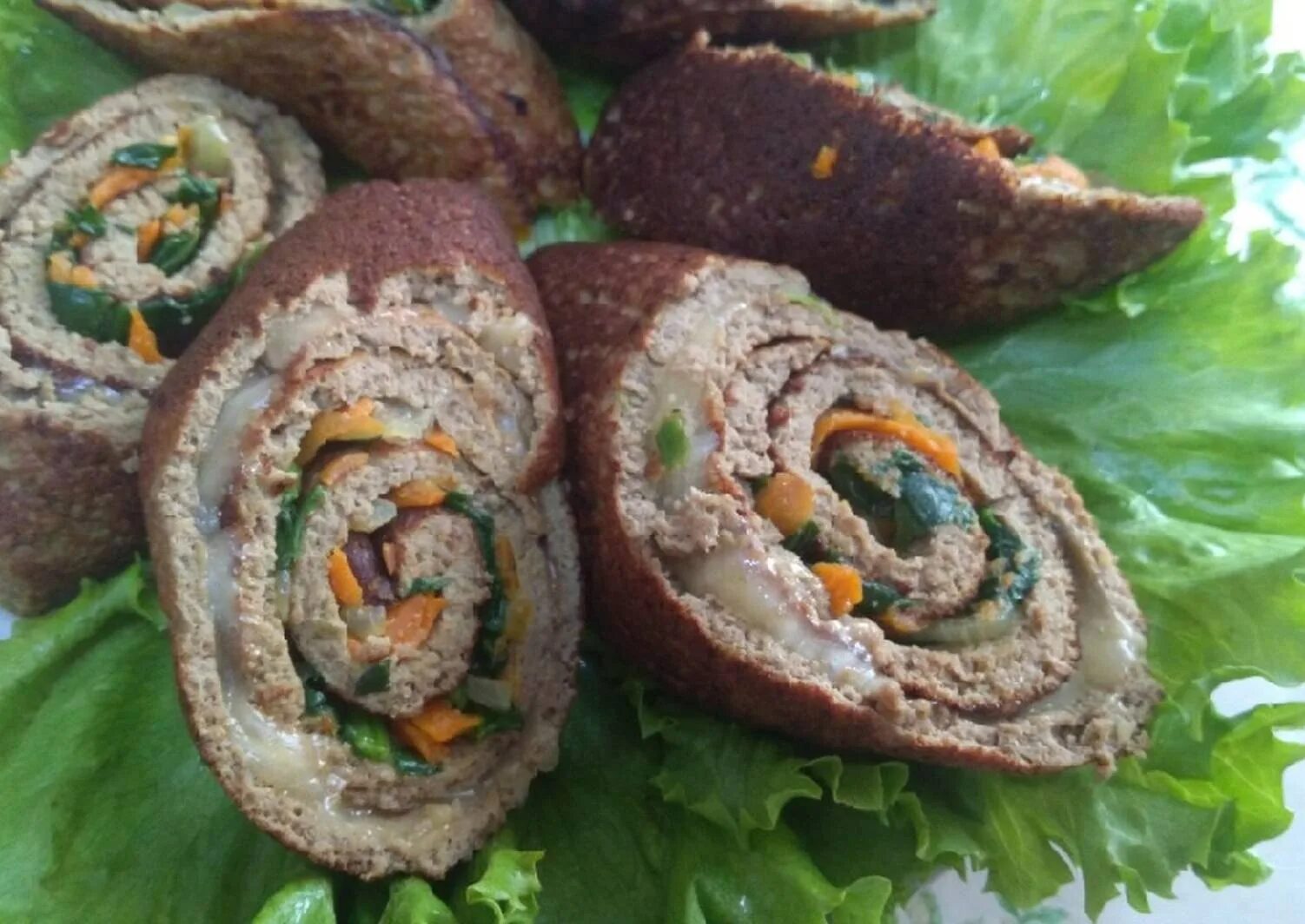 Рецепт рулета из куриной печени