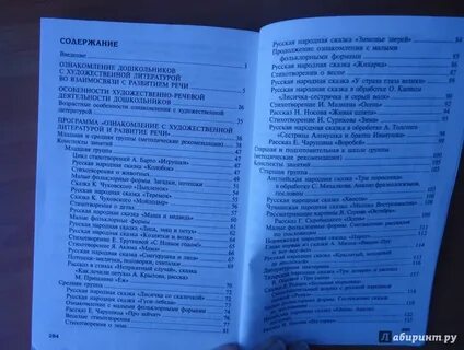 Ознакомление дошкольников с литературой