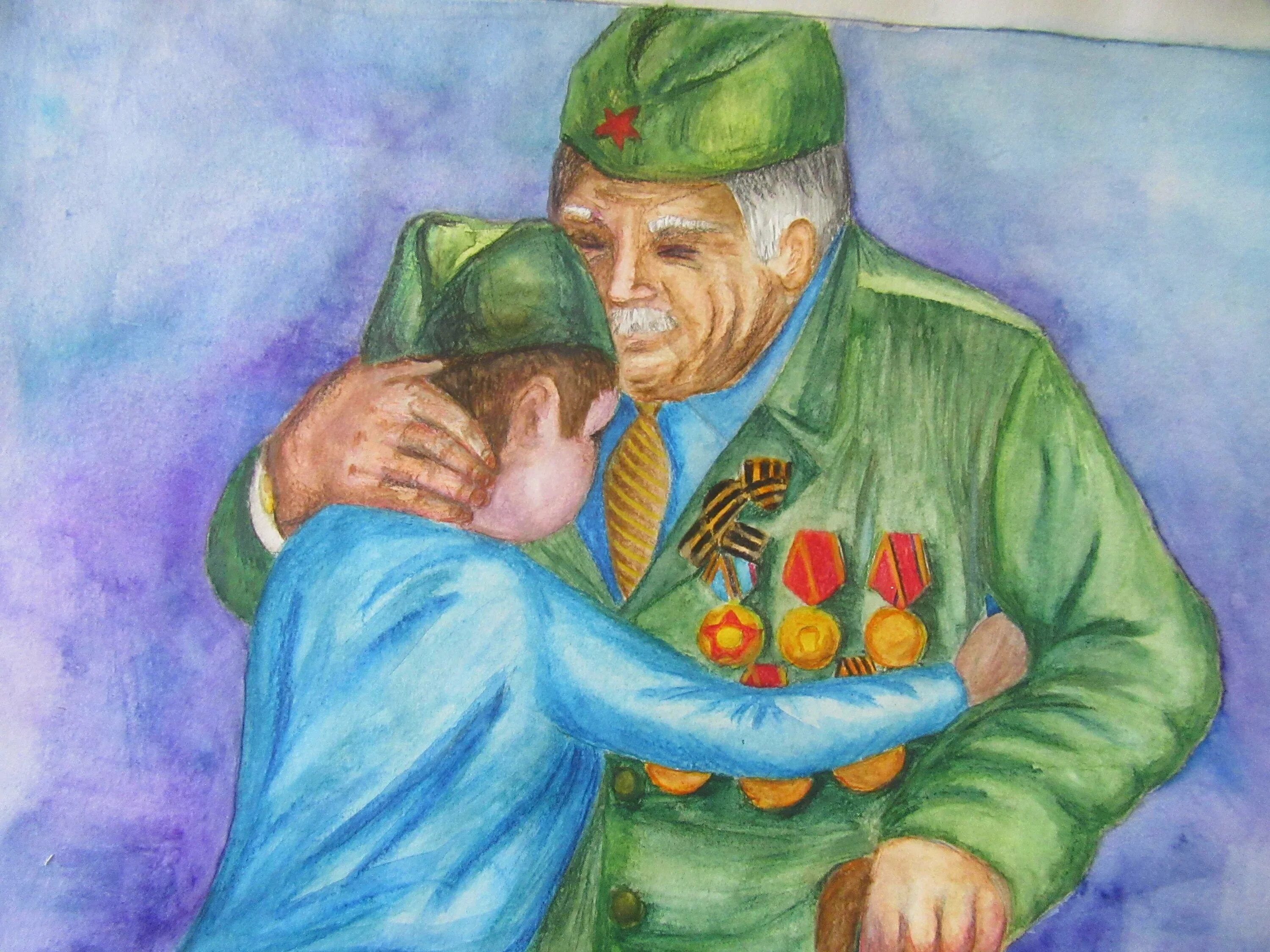 Рисунки на военную тему. Рисунок на тему день Победы. Ветеран рисунок. Великий день победы рисунок